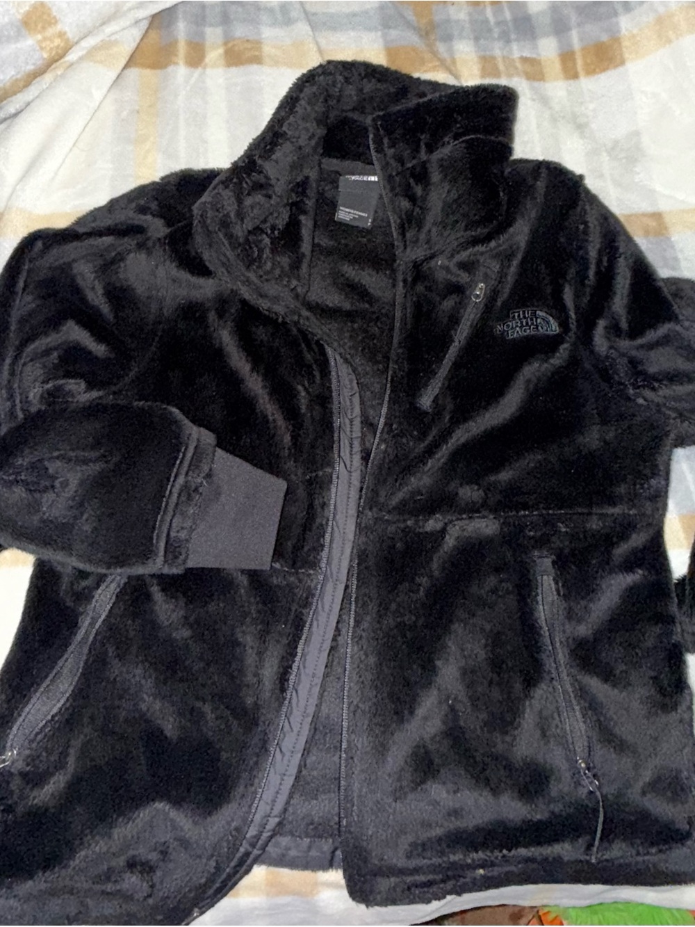 The North Face Black Plush Fleece Full-Zip Jacket